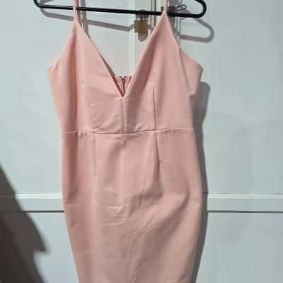 Pilgrim Womens  Size 14 Midi Dress Peach 