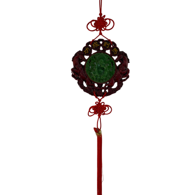 Chinese Jade Buddha Carving Wall Plaque - Intricate Details