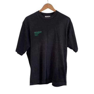 Neovision Mens Size S Short Sleeve Shirt Black  
