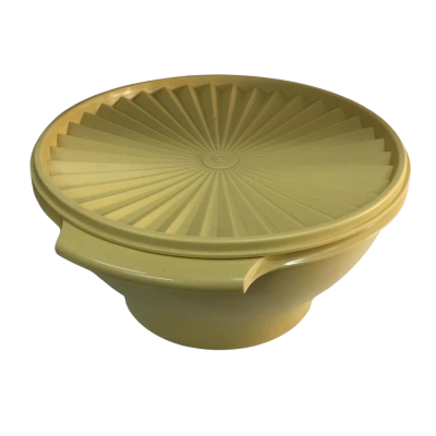 Vintage Tupperware around Container Approx 25 x 14cm