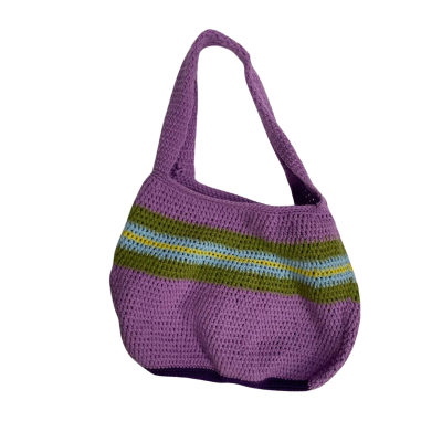 Unique Knitted Tote Bag. 