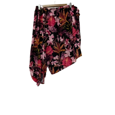 Portmans Womens  Size 16 Long Sleeve Top / Off-the-shoulder Top Black  / Floral / Orange / Pink  / Red 