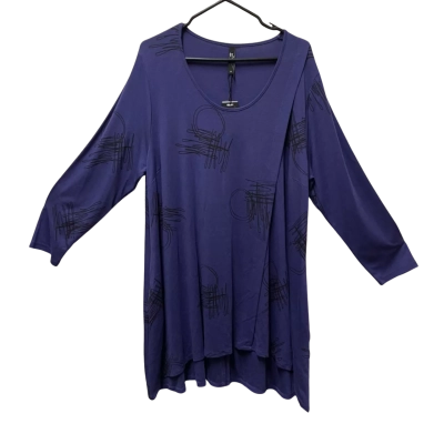 Taking Shape Tunic Womens  Size M Blue / Navy Blue 