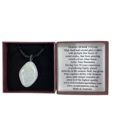 High quality Dichroic Crystal necklace Made in Australia 