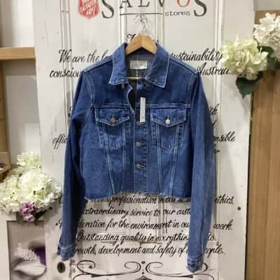 Neuw Brand! THE HARRY JACKET ZERO WORN INDIGO BNWT RRP $199.95! Womens  Size 10 / M Cropped Jacket / Denim Jacket Blue 