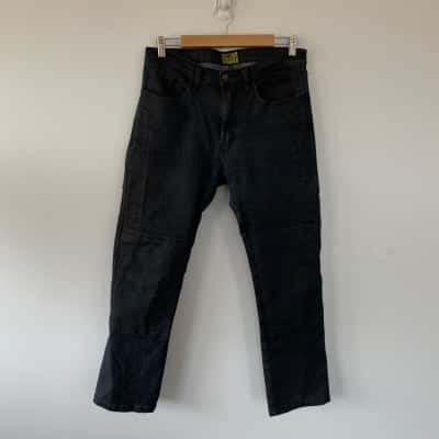 Draggin Jeans Black Motorcycle Biker Jeans Size 34  