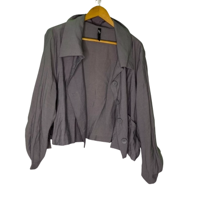 Taking Shape Womens  Size 18 Grey Light button up Jacket 