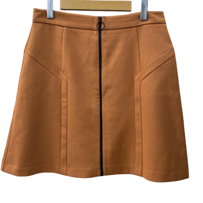 Cue Womens  Size 14 Mini Skirt Burnt Orange 