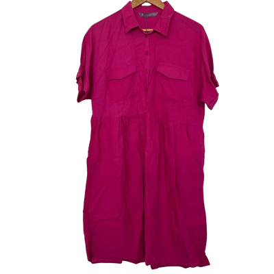 Katies Size 12 Pink Half Button up Dress