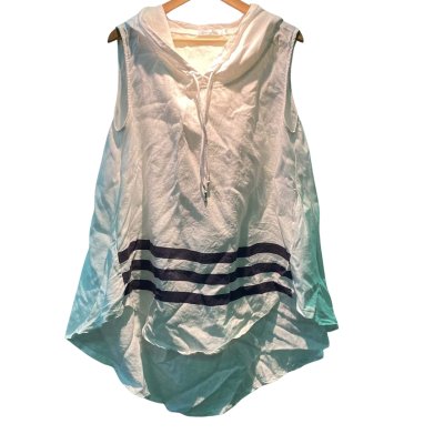 Brave + True Womens  Size M / S Mini Dress Blue / Striped / White 