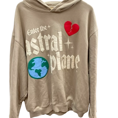  Loiter Size XXL Beige Hoodie