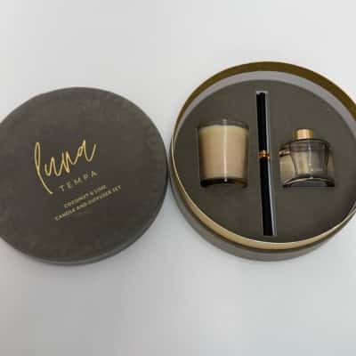 NEW - CLICK & COLLECT ONLY - Luna Tempa Coconut & Lime Candle and Diffuser Set 