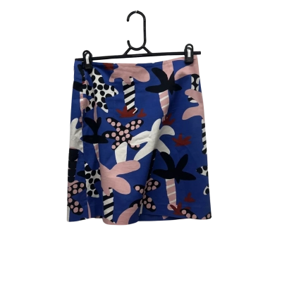 Gorman Womens Blue Patterned Size 10 Mini Skirt 