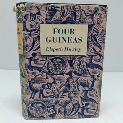 Elspeth Huxley Four Guineas (1955 Reprint Society) Vintage Hardcover #ElspethHuxley #VintageBooks #ClassicReads #CollectibleBooks
