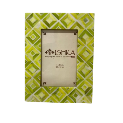 ISHKA Gorgeous Lime Green Photo Frame