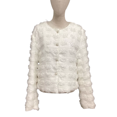  Sister Jane UK   Size L Cropped Jacket White 