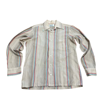 Vintage Sheraton  Size M Long Sleeve Shirt Beige 
