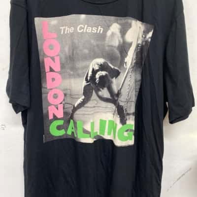 The Clash Mens  Size XXXXL Short Sleeve T-shirt Black  