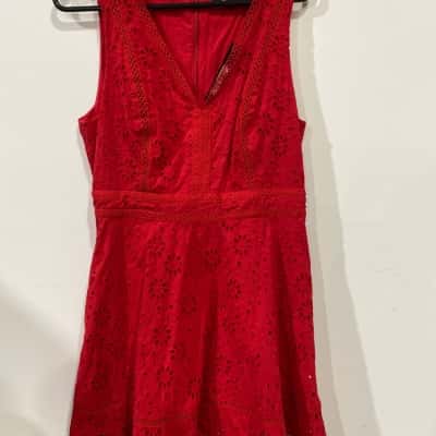 Portmans Womens  Size 14 Casual Dress Red RRP$149.95