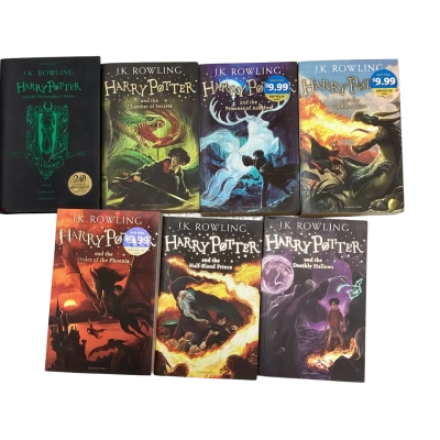 Mixed set of Harry Potter 7 Books VGC 