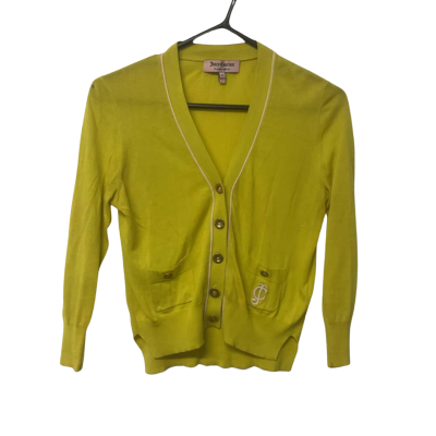 Women’s Juicy Couture Size XS yellow Button-down Cardigan  