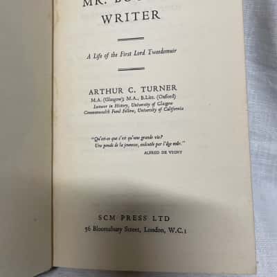 Mr Buchan, Writer. A life of the First Lord Tweedsmuir