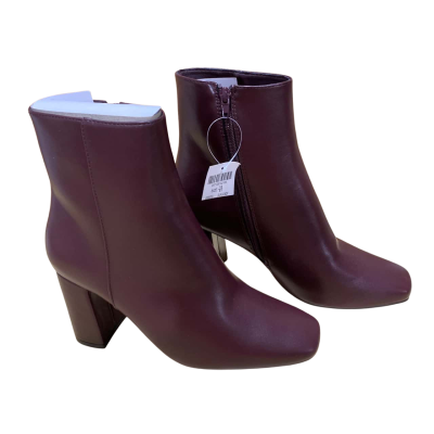 Wildfire  Womens  Burgundy Ankle Boots Size 10