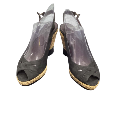 Stuart Weitzman wedge heel  Size 39 Beige / Black  / Cream / Gold 