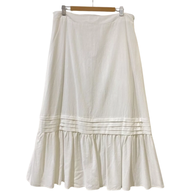 W.Lane Womens  Size 14 White Maxi Skirt