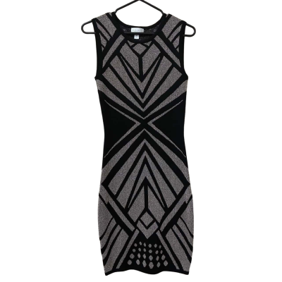 Bisou Bisou Womens Size M Sleeveless Dress  Black  / Gold 