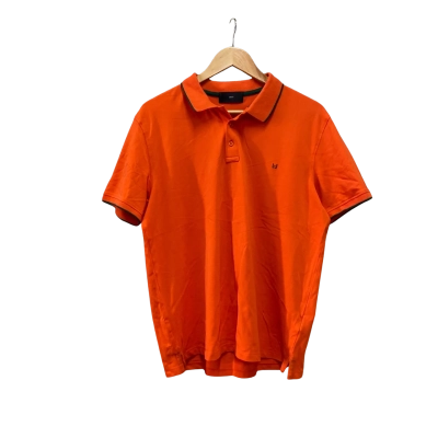  Liujo Mens  Size XL Polo Shirt Orange 