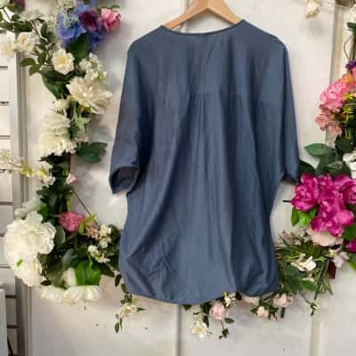 COS Womens  Size S Blouse Blue 
