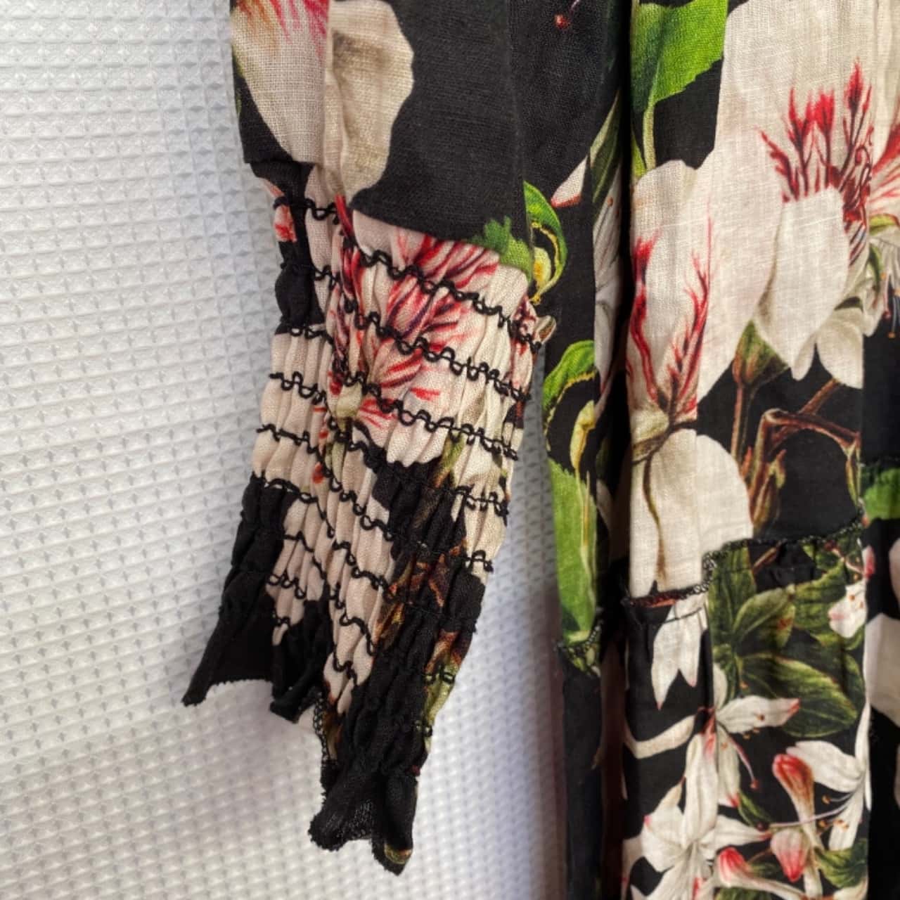 Adorne Womens Size 8 Maxi Dress Black / Floral (s)