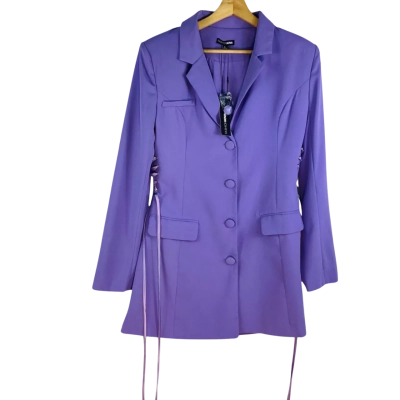 Fashion Nova - Purple Jade Blazer Mini Dress (Size L)