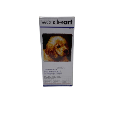  Wonderart 426132 Puppy Love Latch Hook Kit - Brand New Sealed! P30 x 30 cm (Cushion Cover Size)  JK4