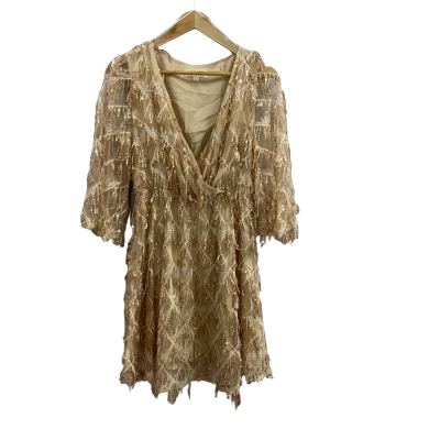 Something For Sarah Womens  Size 12 Seema Sequin Dress Rose Gold