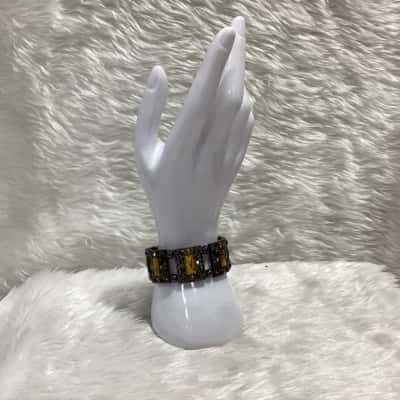  Womens Vintage style Panel Stretch Bracelet 