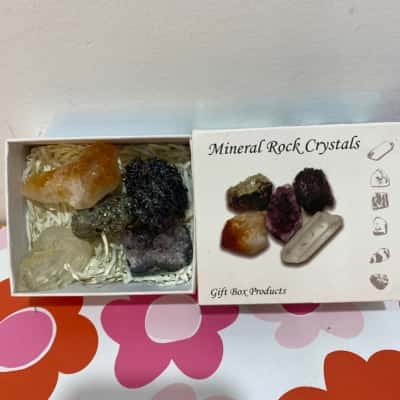Mineral Rock Crystals Gift Box