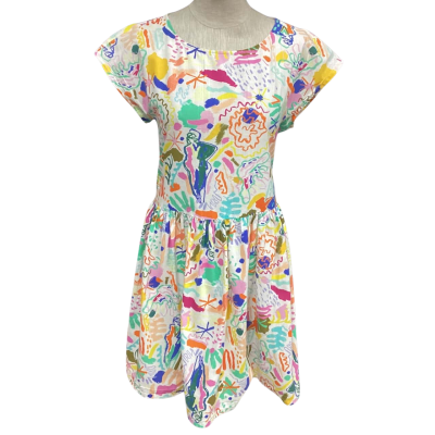 Gorman Womens  Size S Midi Dress Pattern / White 