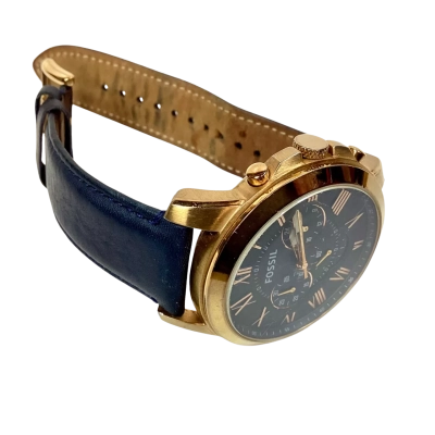 Fossil Mens Grant Chronograph Leather Watch 
