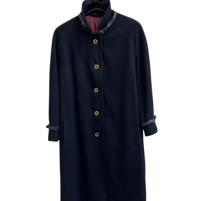 Womens  Size M / S Swing Coat / Winter Coat Navy Blue 