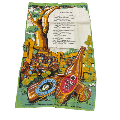 Pure Linen Bitter End Tea Towel
