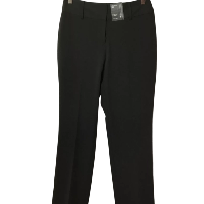 Jacqui-E Womens  Size 6 High Waisted Pants Black  