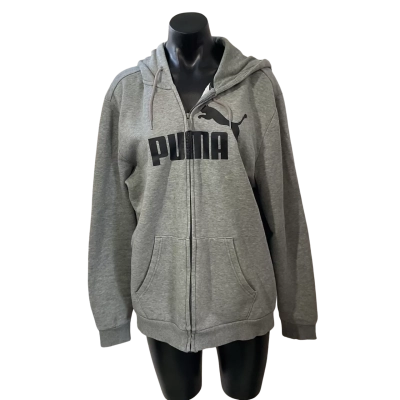 Puma Mens  Size L Hood Jacket Grey 