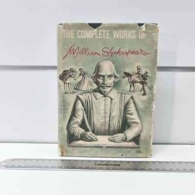 The Complete Works of William Shakespeare Vintage Hardcover PreOwned