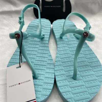 Tommy Hilfiger Womens  Size 6.5 Sandals Blue 