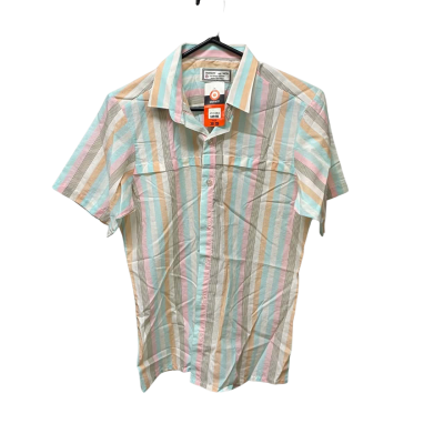 VINTAGE OLD SCHOOL- Target Men's Size 38/39 Striped Short Sleeve Shirt