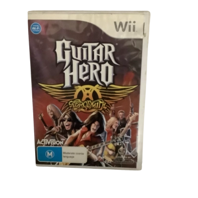 Nintendo Wii Guitar Hero Aerosmith 