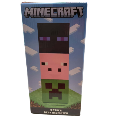 Minecraft 3 stack desk organiser