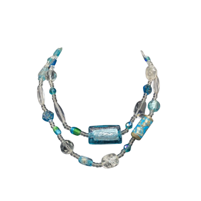  Beaded  & Cloisonne  Womens Necklace Blue / Other 